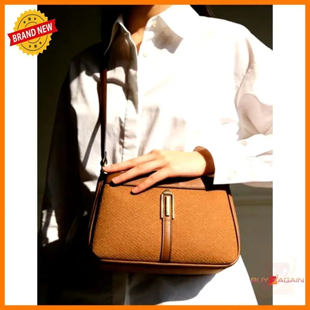 Mini Hobo Crossbody Bag with Dual Straps Multi Zipper Pockets Faux Leather